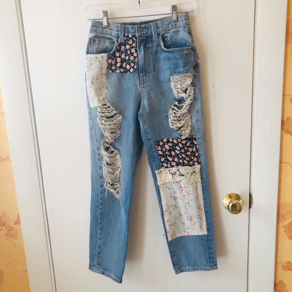 Carmar patchy boyfriend jeans